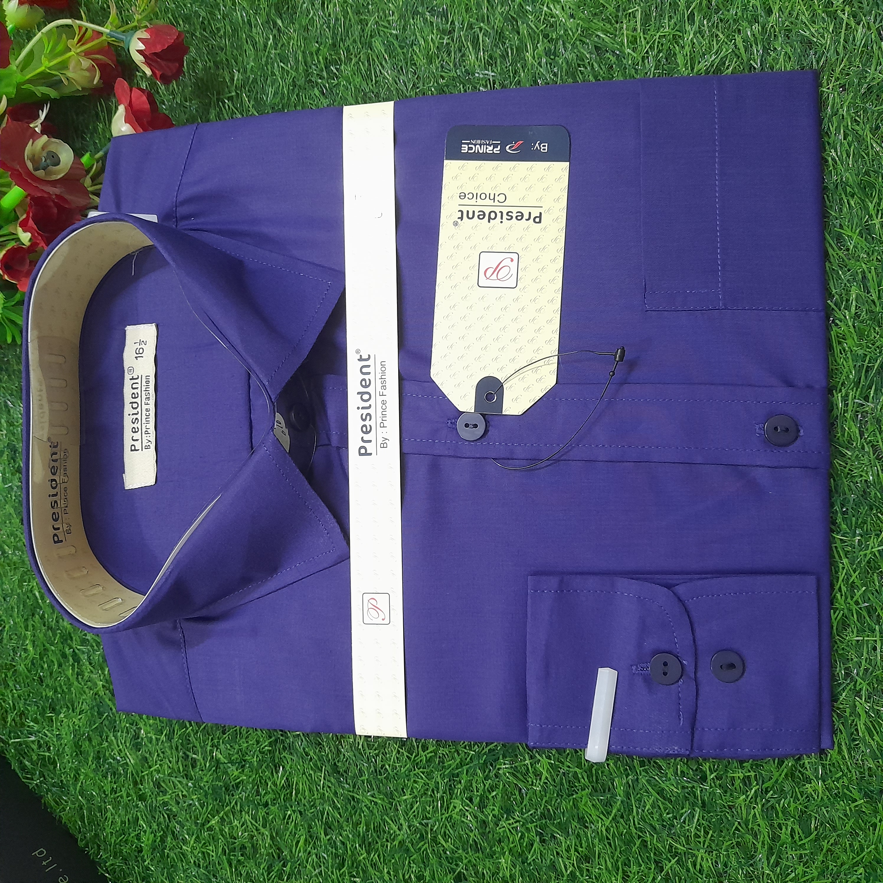 ছেলেদের এক্সক্লুসিভ ফরমাল শার্ট ফুল হাতা – বেগুনি কালার