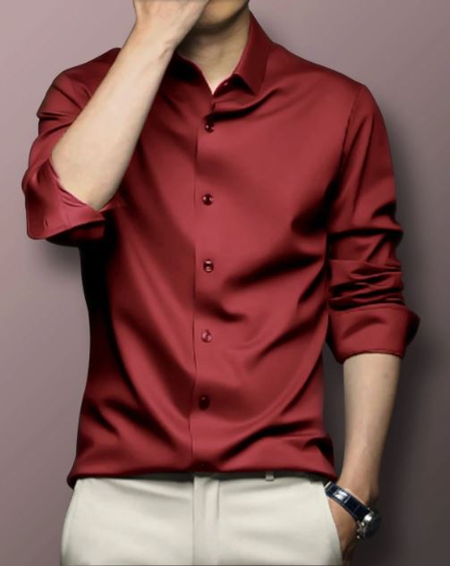 স্ট্রিচেবল রিঙ্কেল ফ্রি ফেব্রিকের ফরমাল শার্ট।