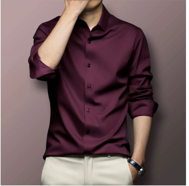 স্ট্রিচেবল রিঙ্কেল ফ্রি ফেব্রিকের ফরমাল শার্ট।