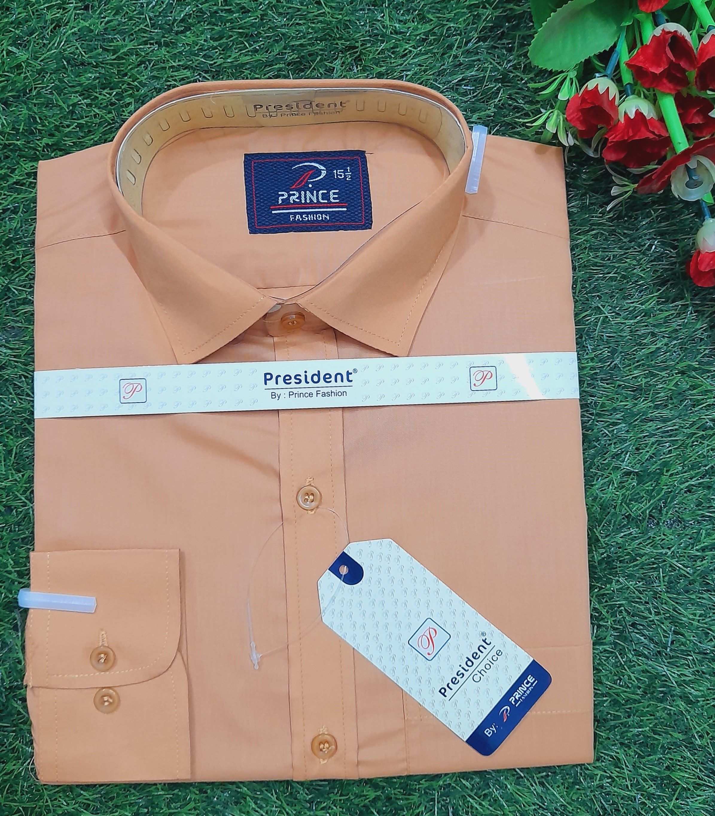 ছেলেদের এক্সক্লুসিভ ফরমাল শার্ট ফুল হাতা – বিস্কুট কালার