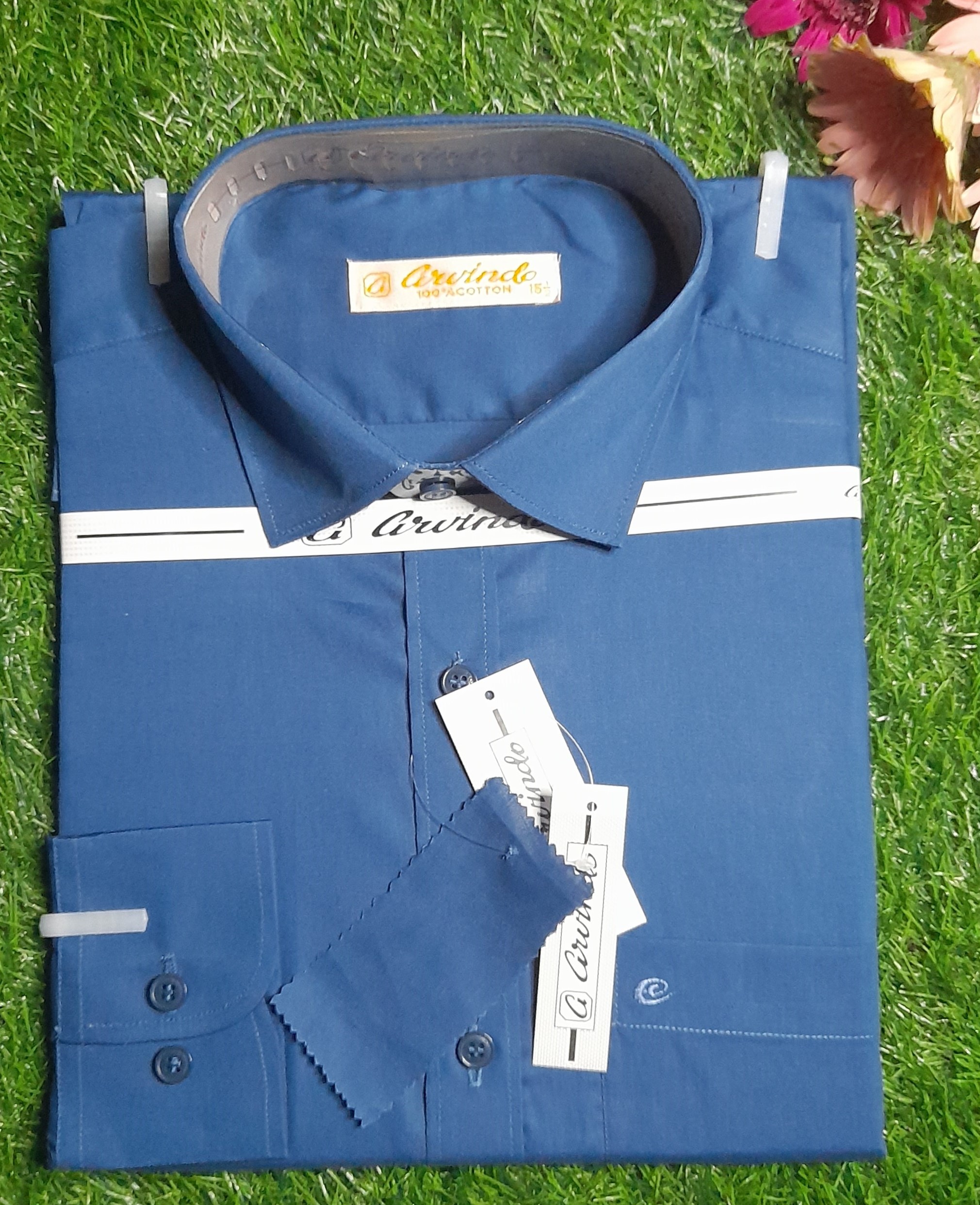 ছেলেদের এক্সক্লুসিভ ফরমাল শার্ট ফুল হাতা – হালকা বুলু কালার