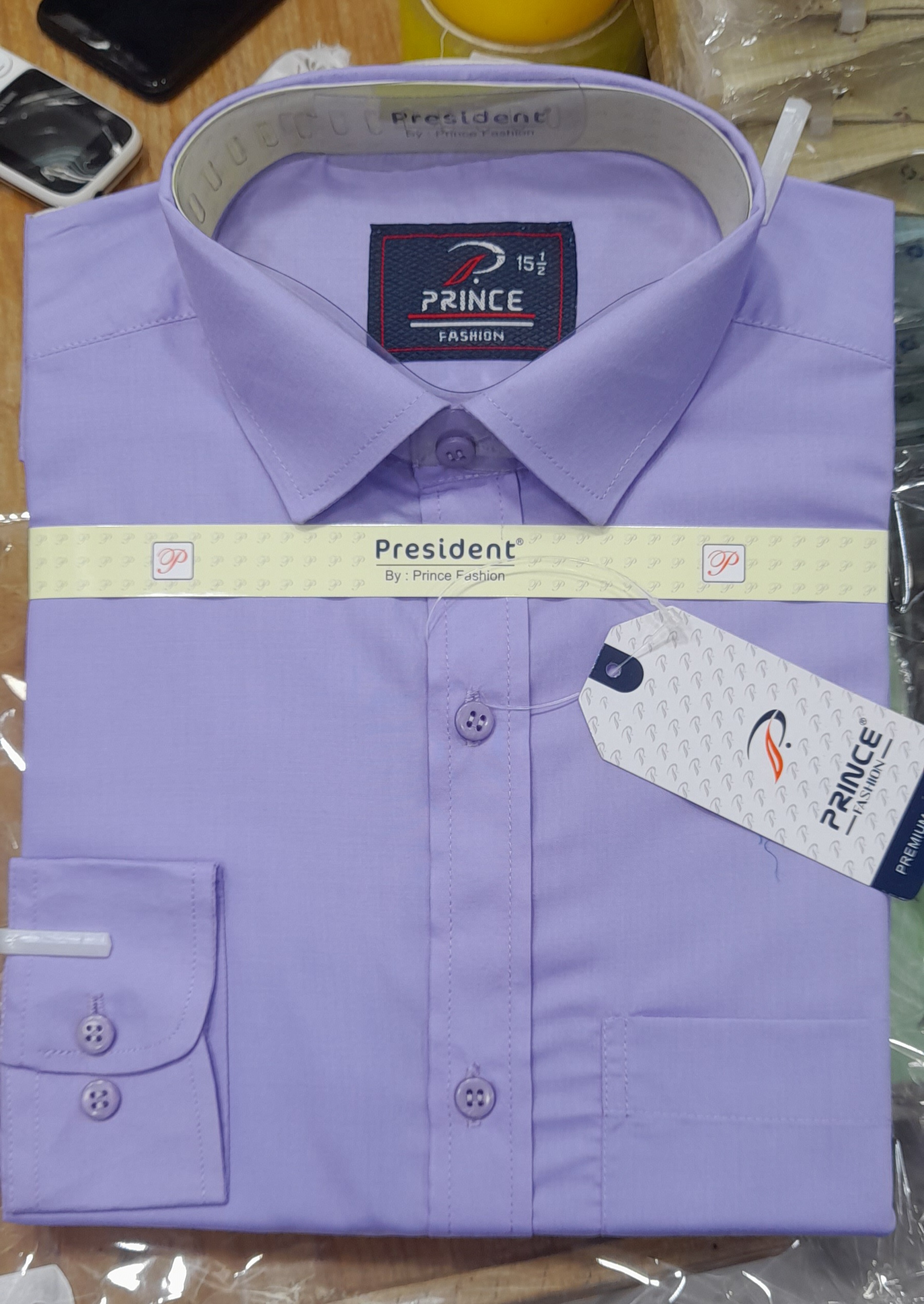 ছেলেদের এক্সক্লুসিভ ফরমাল শার্ট ফুল হাতা – পানা ফুল কালার