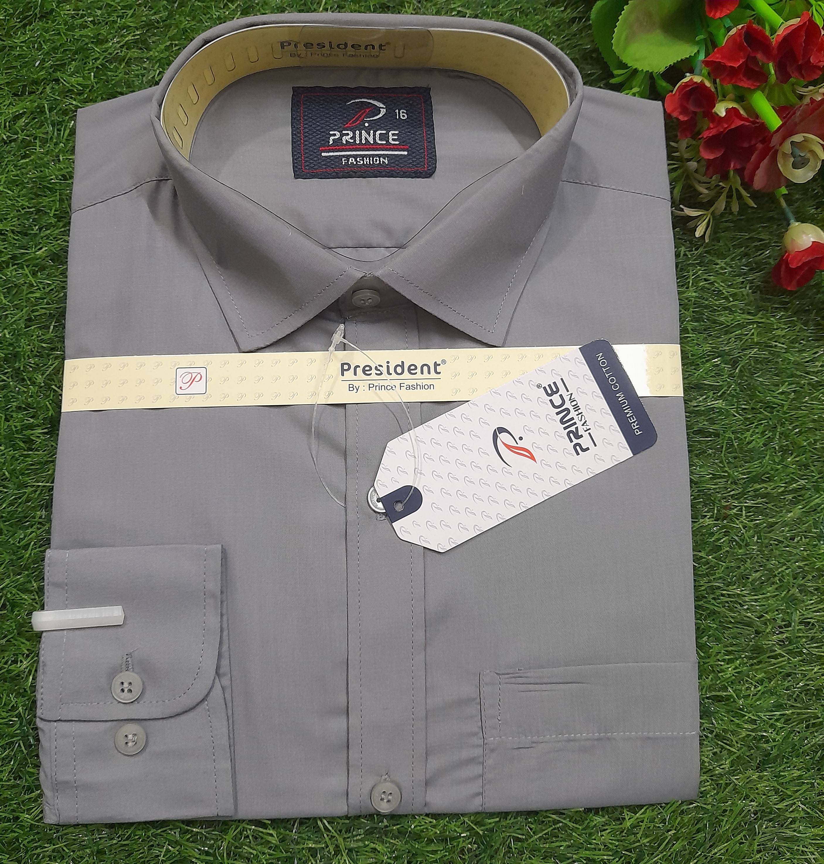 ছেলেদের এক্সক্লুসিভ ফরমাল শার্ট ফুল হাতা – সাদা কালার