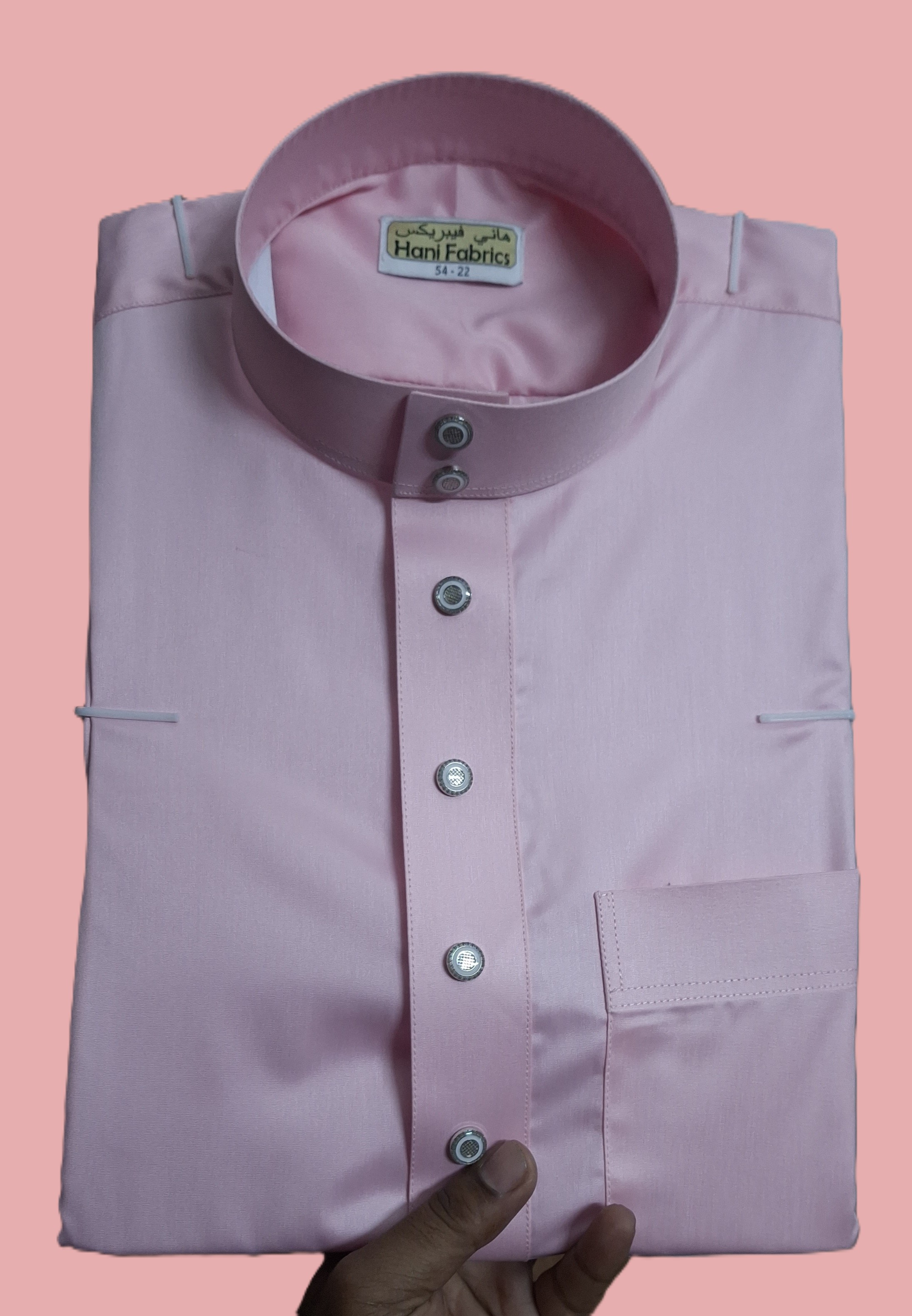 এরাবিক জুব্বাহ (কলিদার) পেস্ট কালার এবং কোরিয়ান মাইক্রো কাপড়।