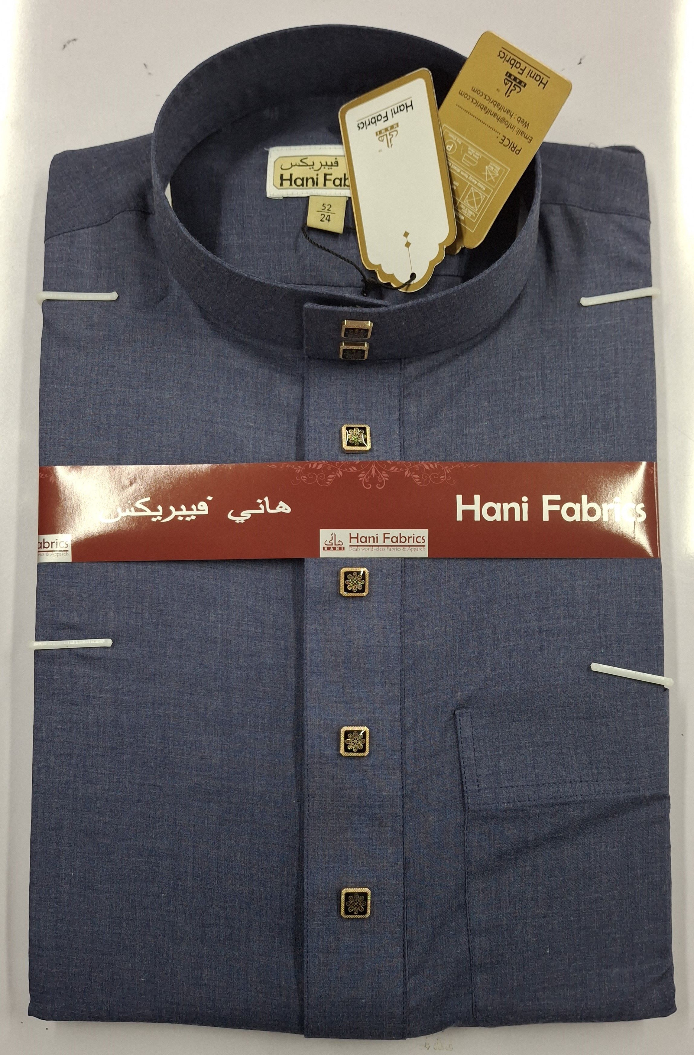 এরাবিক কলিদার জুব্বাহ নাভী কালার এবং পাকিস্তানি ভায়লা কাপড়।