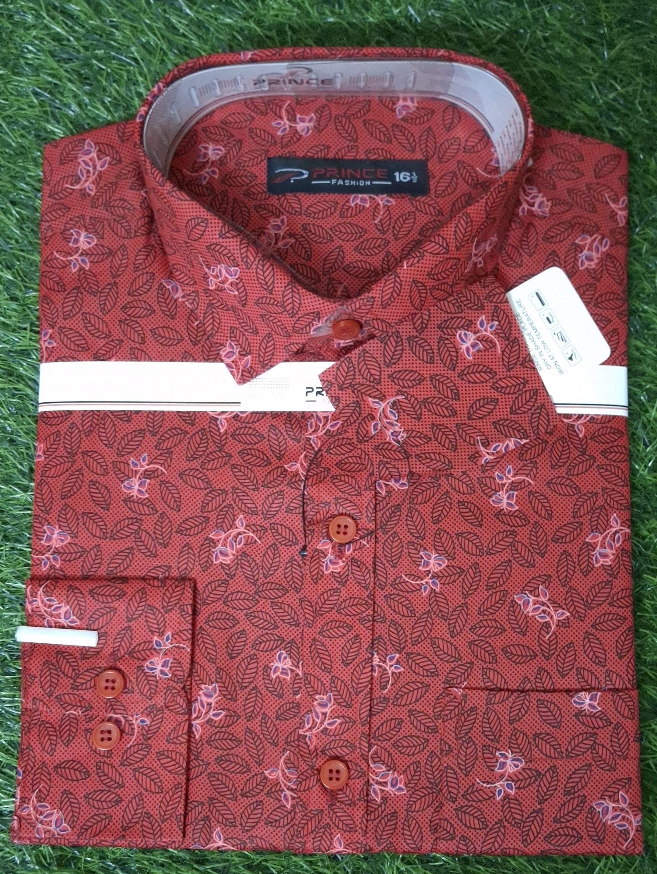 ছেলেদের এক্সক্লুসিভ লং হাতা সুতি কাপড়ের শার্ট AOP প্রিন্ট