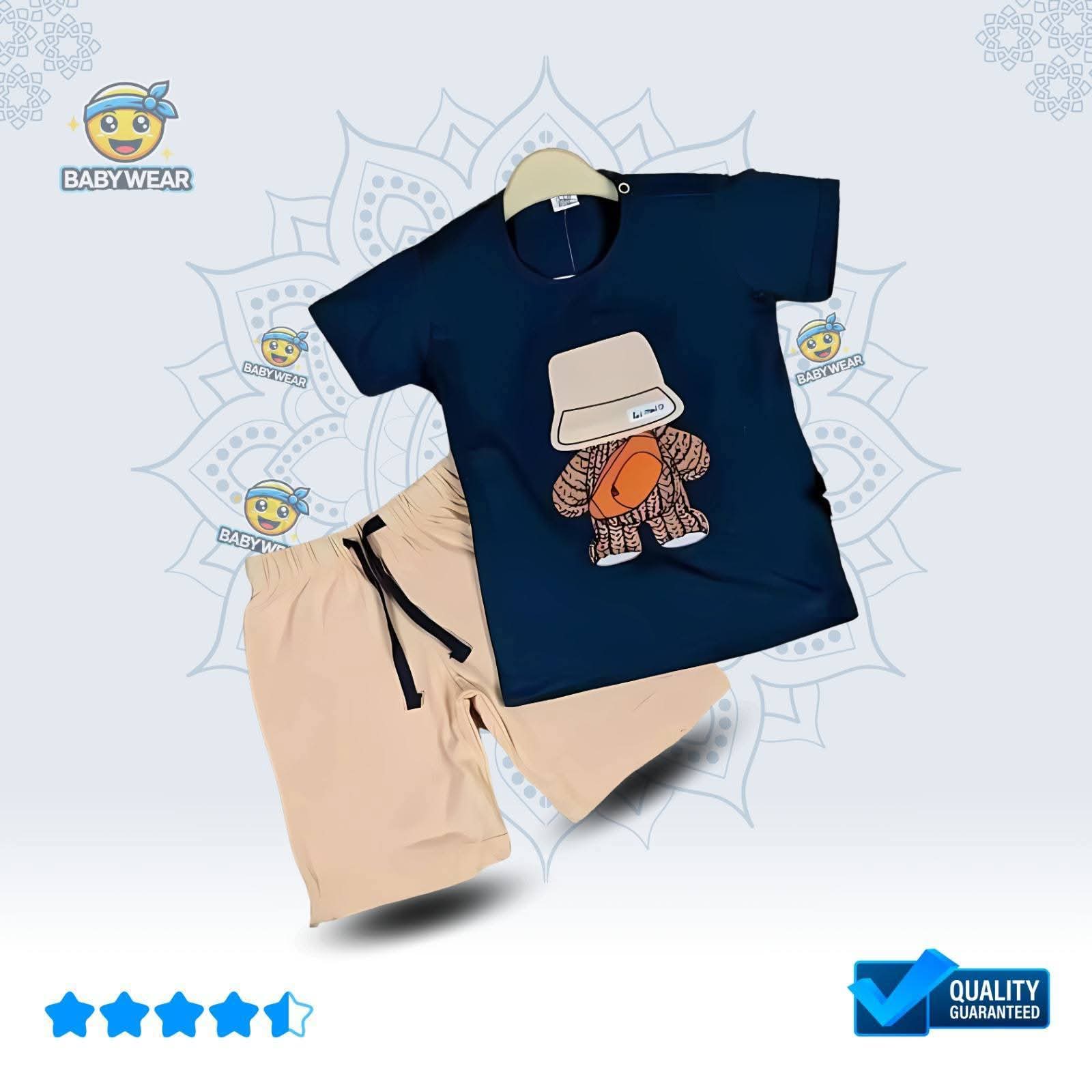 ছেলে বাবুদের স্টাইলিশ সফ্ট কটন গেঞ্জি এবং প্যান্ট সহ ৫ সেট মাত্র ৯৯৯ টাকা।