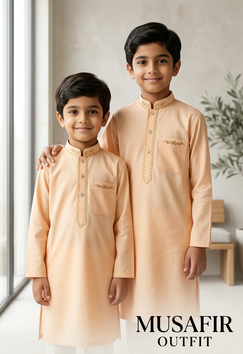 Exclusive Long Sleeve Black Panjabi With Embroidery